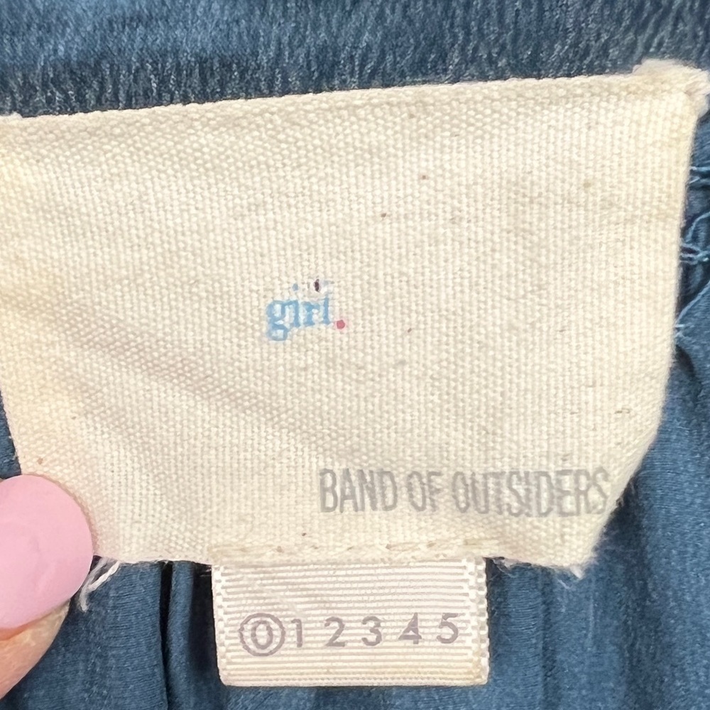 Girl. by Band of Outsiders 100% Silk Blouse - Picture 4 of 6